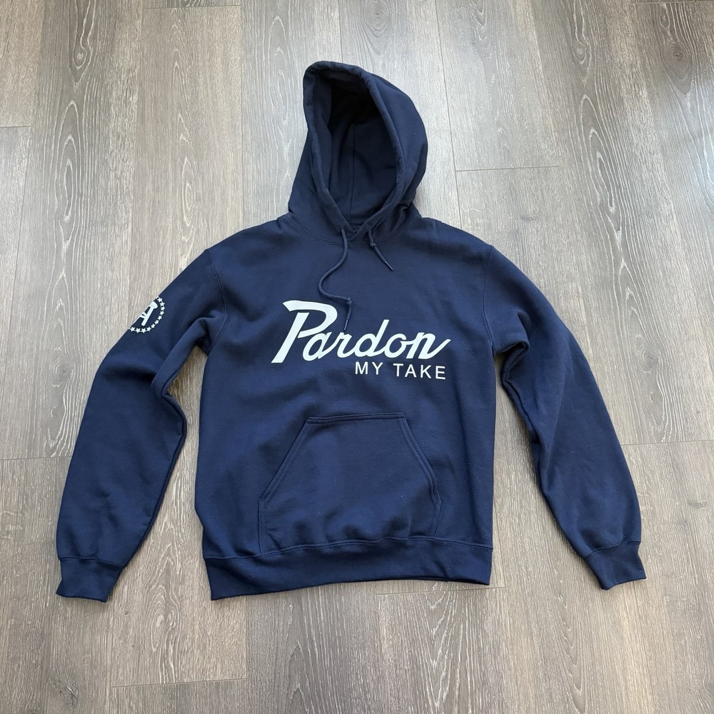 Barstool Sports Sweatshirt Mens S Hoodie Pardon My Take Logo Athleisure Sporty